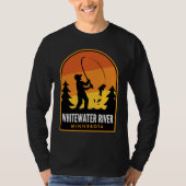Whitewater River Minnesota Fishing Tシャツ (正面)