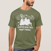 Whitewater River Rafting Adventure Graphic Tシャツ (正面)