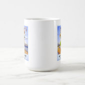 Whitley湾のヴィンテージの広告 コーヒーマグカップ (中央)
