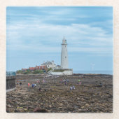 Whitley Bay lighthouse  ガラスコースター (正面)