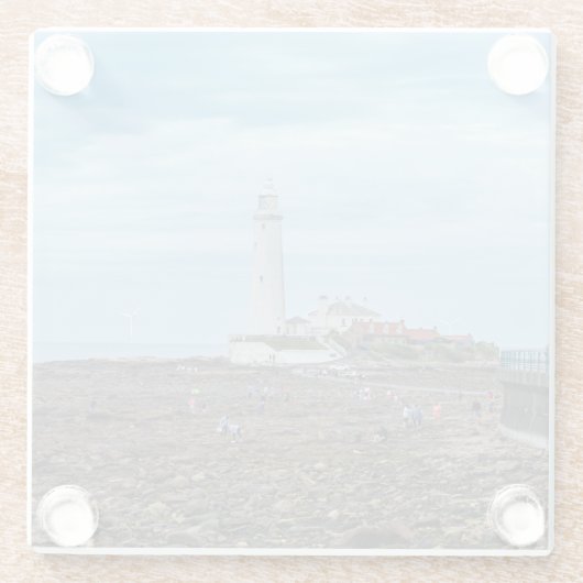 Whitley Bay lighthouse  ガラスコースター (裏面)
