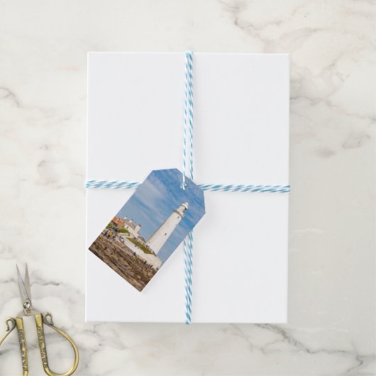 Whitley Bay lighthouse ギフトタグ (より糸付き)