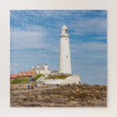 Whitley Bay lighthouse ジグソーパズル (縦)