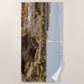 Whitley Bay lighthouse  ビーチタオル (正面)