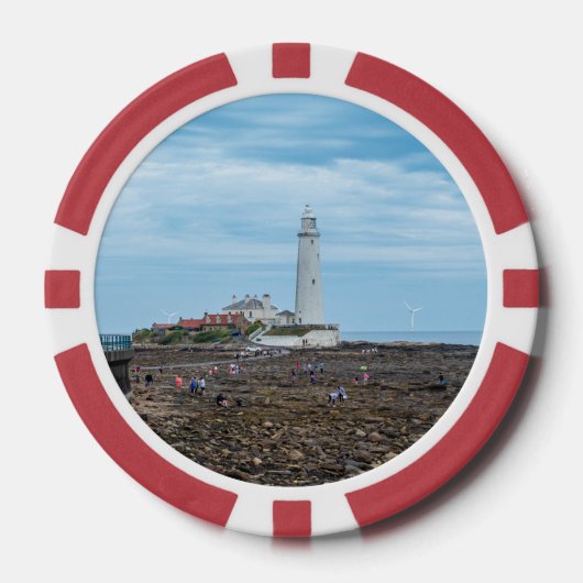 Whitley Bay lighthouse  ポーカーチップ (正面)