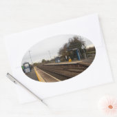 Whitley Bridge Railway Station 楕円形シール (封筒)