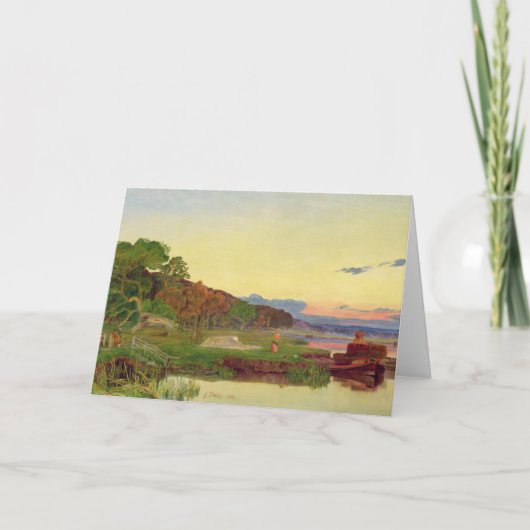 Whitlingham、ノーフォーク1860年(キャンバスの油) カード (正面)