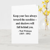 Whitmanの引用文7a カード (黄色い花)