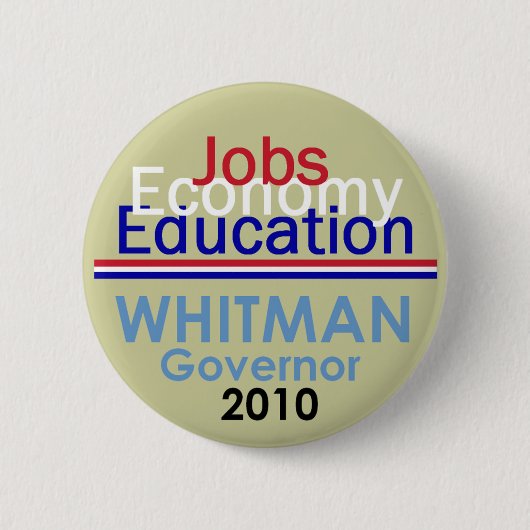 WHITMANの知事ボタン 缶バッジ (正面)