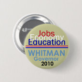 WHITMANの知事ボタン 缶バッジ (正面&裏面)
