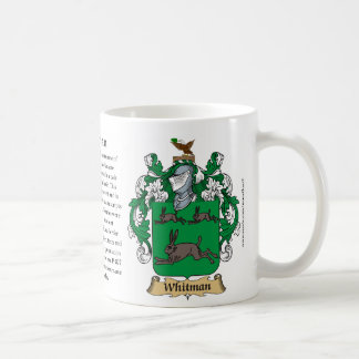 Whitman、起源、意味および頂上 コーヒーマグカップ