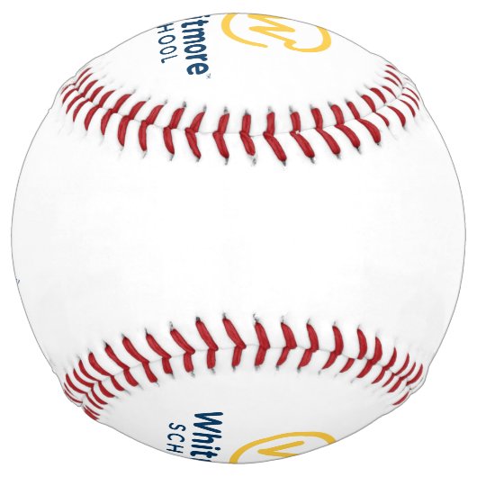 Whitmore School Personalized Softball ソフトボール (裏面)