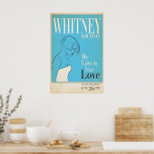 Whitney Houston, Live In Detroit, Original Print ポスター (キッチン)