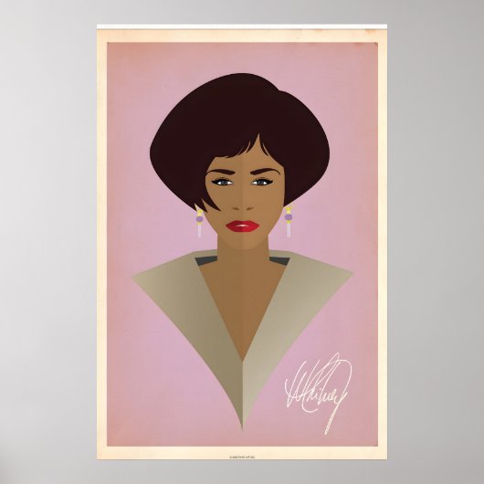 Whitney Houston, Minimalist Icon Print Design ポスター (正面)