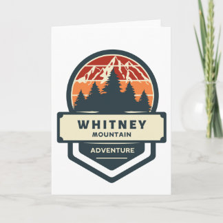 Whitney mountain peak climbing and hiking カード