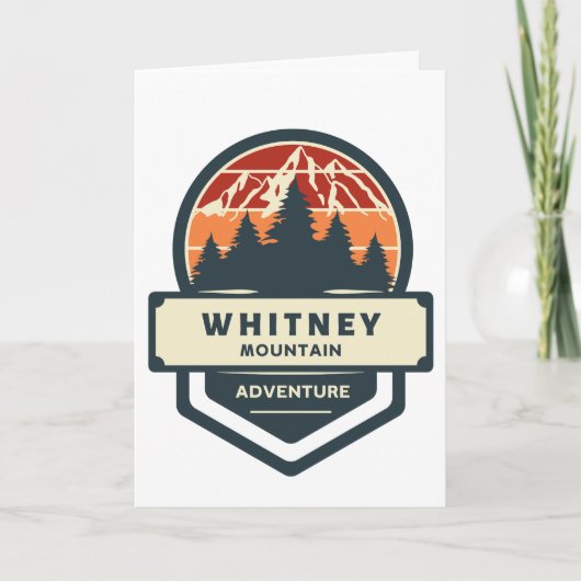 Whitney mountain peak climbing and hiking カード (正面)