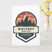 Whitney mountain peak climbing and hiking カード (黄色い花)