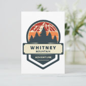 Whitney mountain peak climbing and hiking サンキューカード (スタンド正面)