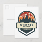 Whitney mountain peak climbing and hiking シーズンポストカード (正面/裏面)