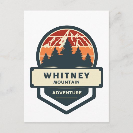 Whitney mountain peak climbing and hiking シーズンポストカード (正面)