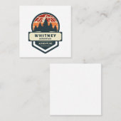 Whitney mountain peak climbing and hiking スクエア名刺 (正面/裏面)