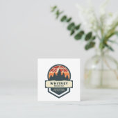 Whitney mountain peak climbing and hiking スクエア名刺 (スタンド正面)