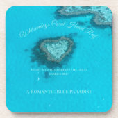 Whitsundays Coral Heart Reef – Romantic  コースター (正面)
