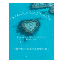 Whitsundays Coral Heart Reef – Romantic  ポスター