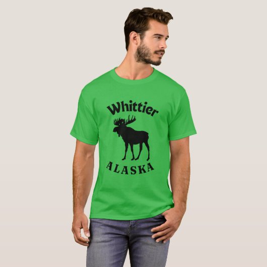 Whittier Alaska Moose Tシャツ (正面フル)