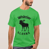 Whittier Alaska Moose Tシャツ (正面)