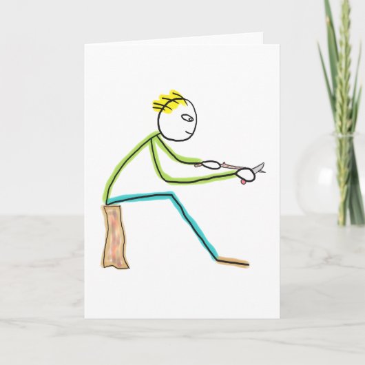 Whittling Stickman カード (正面)