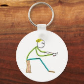 Whittling Stickman キーホルダー (正面)