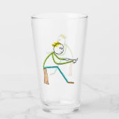 Whittling Stickman タンブラーグラス (裏面)