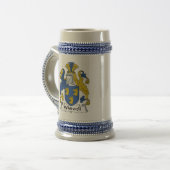 Whitwellの家紋 ビールジョッキ (正面左)