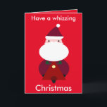 Whizing Christmas - Santa on Scooterクリスマスカード シーズンカード<br><div class="desc">気をつけて！サンタは新しい交通手段を持ってる！スクーターで彼を探せ！Dino専用写真。FBページにアクセス！ facebook.com/dinopictures1またはTwitterページ！ twitter.com/dinopictures1</div>