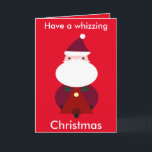 Whizing Christmas - Santa on Scooterクリスマスカード シーズンカード<br><div class="desc">気をつけて！サンタは新しい交通手段を持ってる！スクーターで彼を探せ！Dino専用写真。FBページにアクセス！ facebook.com/dinopictures1またはTwitterページ！ twitter.com/dinopictures1</div>