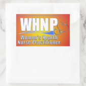 WHNP女性の健康ナース 長方形シール (バッグ)