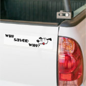 WHOによって救われるWHOか。 バンパーステッカー (トラック上)