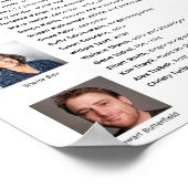 Who勉強哲学ポスタープリント ポスター (角)