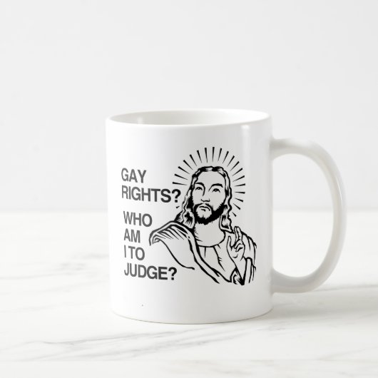 WHO AM I TO JUDGE.png コーヒーマグカップ (右)