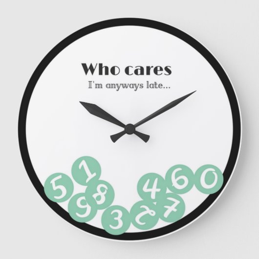 Who cares WALL CLOCK ラージ壁時計 (正面)