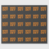 WHO DEY CINCINNATI FOOTBALL CHRIMAS ラッピングペーパー (フラット)