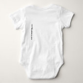 Who Farted Baby Outfit Funny Golf Dad Joke ベビーボディスーツ (裏面)