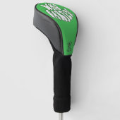 Who Farted Funny Golf Green Puff Lettering ゴルフヘッドカバー (アングル)