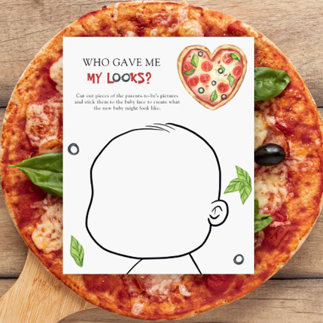 Who gave me my looks Pizza baby shower game (クリエイターアップロード済み)