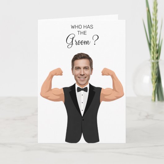 Who Has The Groom Gym Groom Tuxedo Fitness Design カード (正面)