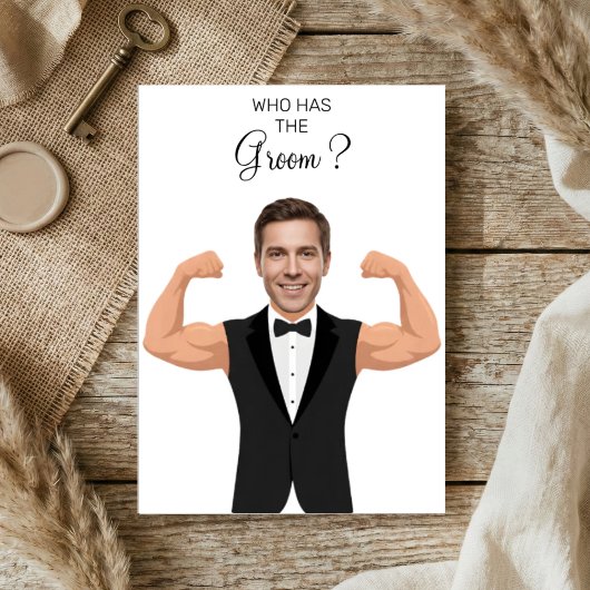 Who Has The Groom Gym Groom Tuxedo Fitness Design サンキューカード