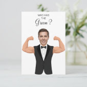 Who Has The Groom Gym Groom Tuxedo Fitness Design サンキューカード (スタンド正面)