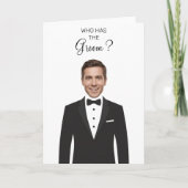 Who Has The Groom Scratch Off Game Bridal Shower カード (正面)