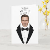 Who Has The Groom Scratch Off Game Bridal Shower T カード (黄色い花)